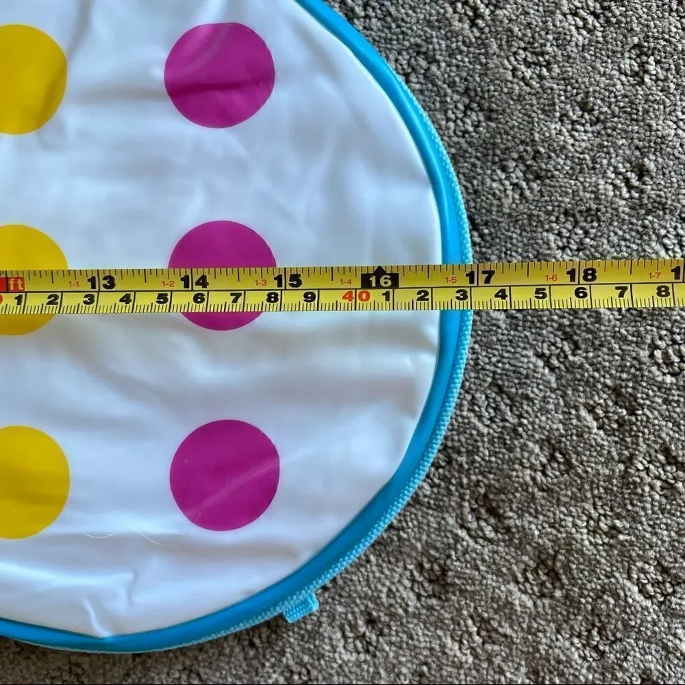 Munchkin Dandy Dots Multi-color Water Resistant Bathroom Kneeler Pad EUC